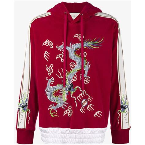 niemans gucci silk dragon mens hoodie|gucci tracksuit men's.